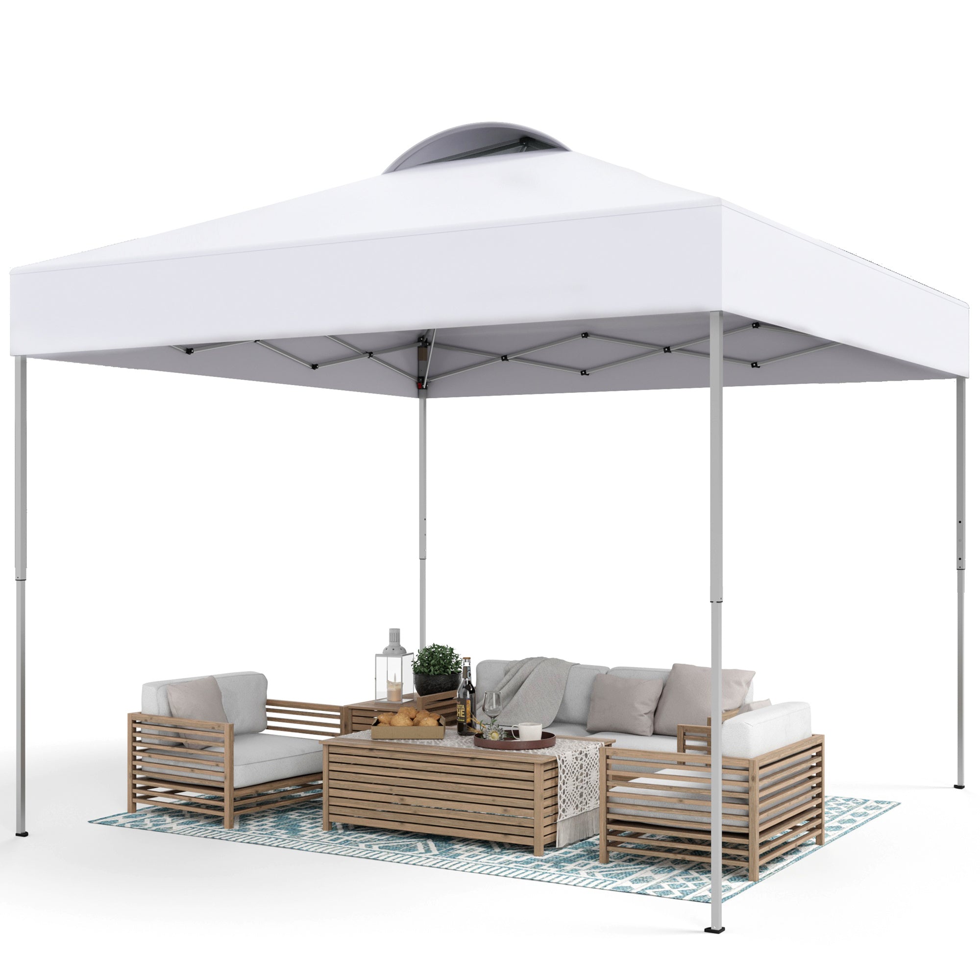 ikea outdoor tent 10'x10' Pop Up Canopy Tent Outdoor Event Instant Tent with Roller Bag,