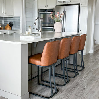 Shop our comfortable and stylish counter stools, perfect for enhancing your kitchen space and providing cozy seating for any occasion!