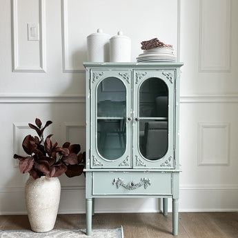 Stylish Mint Green Small Sideboard & Buffet Cabinet