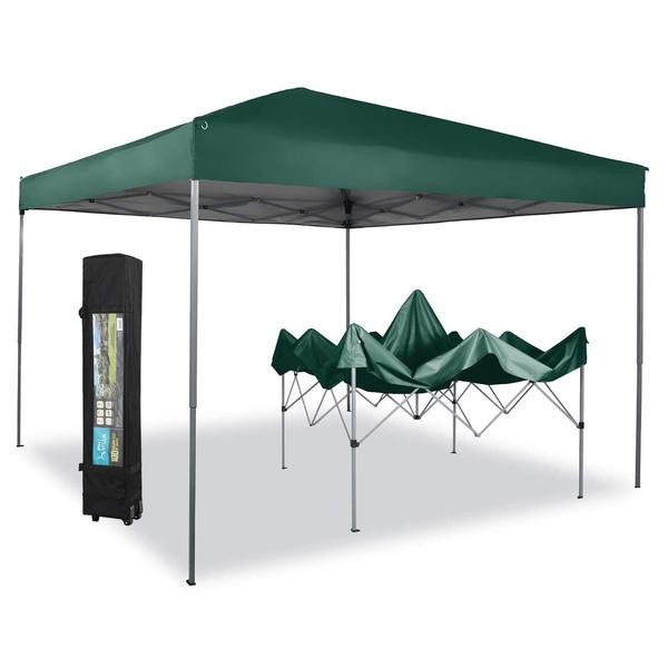 Sophia & William 10x10ft Outdoor Gazebo Instant Pop Up Canopy Tent with Wheeled Bag for Backyard,Outdoor,Patio and Lawn,Green