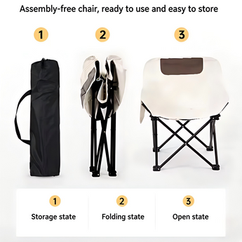 CUSHION-ULTRA Folding Camping Chair – Portable Comfort for Every Adventure