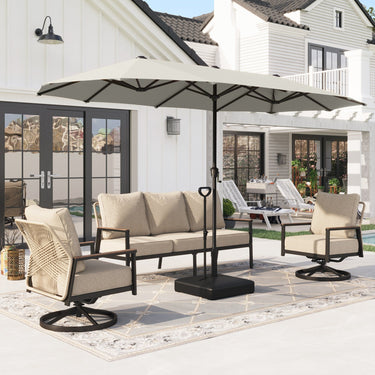 large square umbrella for patio 14'10" Custom Umbrellas Easier to Use Xico 8 Ft Square Umbrella