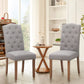 Sophia & William Upholstered Dining Chairs with High Back-Set of 2-Gray