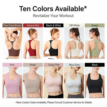 sophia & william Anti-Shock Fixed Cup Quick-Dry Yoga Fitness Running Tank Top