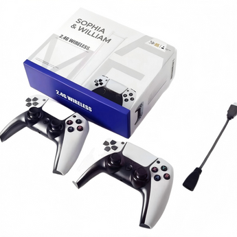SOPHIA & WILLIAM 4K HD Handheld Game Console – Double the Fun, 4K Clarity