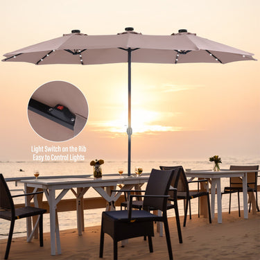 Sophia & William 15FT Outdoor Patio Umbrella Extra Large Double-Sided Sophia & William 15FT Outdoor Patio Umbrella Extra Large Double-Sided