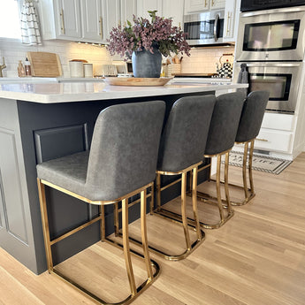 Shop our trendy kitchen bar stools to add a touch of style to your space!