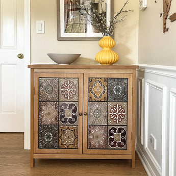 Shop our Boho Style Accent Storage Cabinet now and elevate your space with effortless charm and functionality!