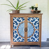 Shop the Handcrafted Retro Accent Cabinet to add a touch of timeless elegance to your space!