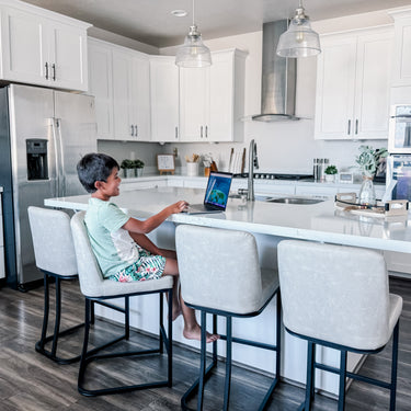 Shop our stylish kitchen bar stools to enhance your kitchen space with comfort and elegance!