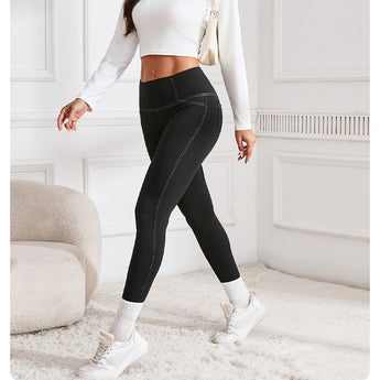 sophia & william Stretch Denim High-Waisted Slimming Booty-Lifting Belly-Shaping Athletic Yoga Pants