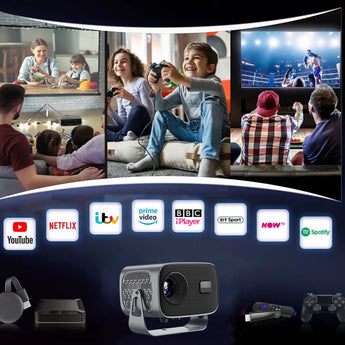 SOPHIA & WILLIAM Portable Video Projector – Big Screen Entertainment, Anytime, Anywhere