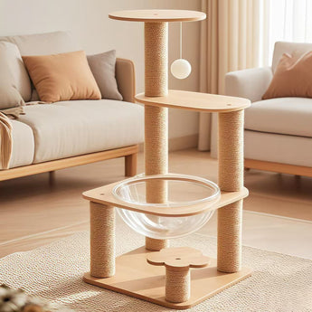 PetAcademy Multi - Level Cat Tree: The Ultimate Feline Play & Relaxation Haven
