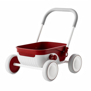Little Rancher Toddler Toy Strollers Push Walker Cart, Kids Pretend Play Shopping Trolley with Spacious Storage, Anti-Rollover 4-Wheel Play Wagon for Indoor & Outdoor, Gift for 3-6 Year Old Children