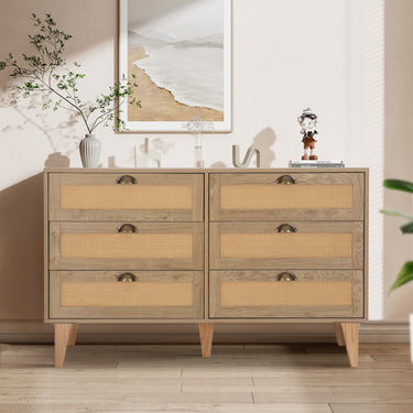 Shop now to elevate your home decor with our stunning Rattan Sideboard and Accent Chest of Drawers!