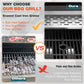 Dual Fuel Gas and Charcoal Grill Combo with Side Burner