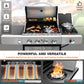 4-Burner Stainless Steel Propane Gas Grill with Side Burner