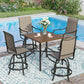 Sophia & William 5 Piece Patio Bar Set Outdoor Furniture Bistro Set with Swivel Chairs and Table