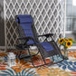 Sophia&William Outdoor Zero Gravity Chair Padded Camping Lounge Recliner - Blue