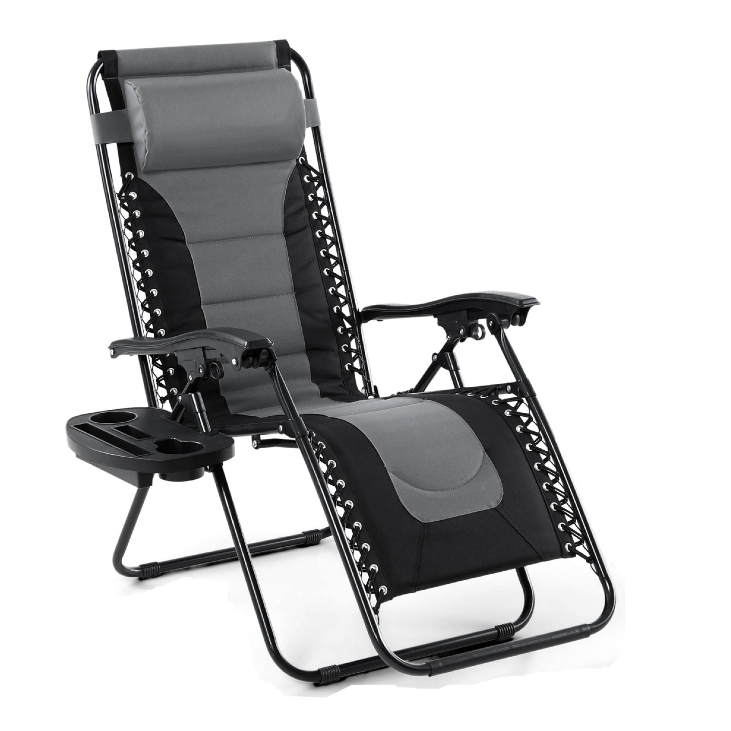 Sophia&William Outdoor Zero Gravity Chair Padded Camping Lounge Recliner - Gray