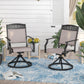 Sophia&William Patio Aluminum Frame Dining Swivel Chairs Set of 2, Beige