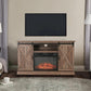 Sophia & William Farmhouse Fireplace TV Stand for TVs Up to 65", Burlywood