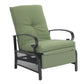 Sophia & William Outdoor Patio Steel Recliner Lounge Chair - Green