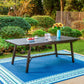 Sophia & William 6-8 Person Extendable Steel Outdoor Patio Dining Table - Black