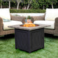 Sophia & William 32" Square Patio Gas Fire Pit Table CSA Certificated 50000 BTU