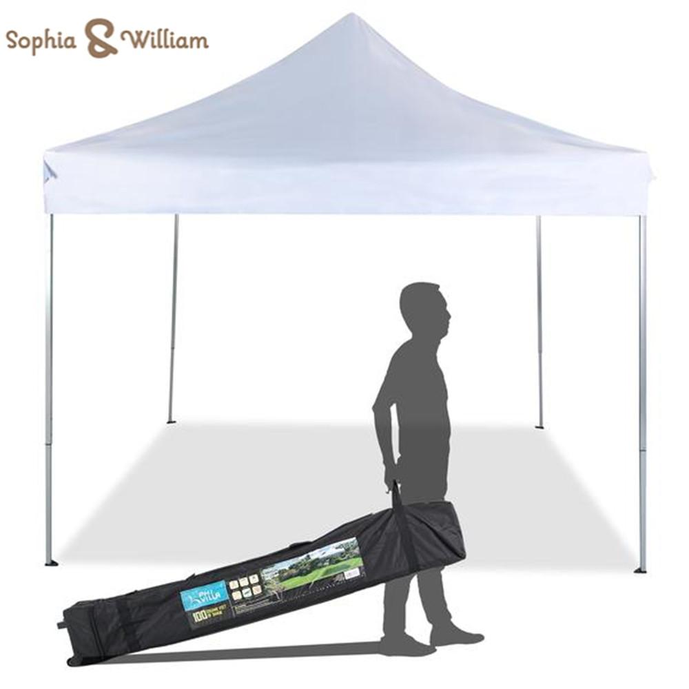Sophia & William 10' x 10' Pop Up Canopy Tent Outdoor Gazebo Patio Beach Garden Instant Straight Leg Gazebo Canopy Tent