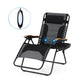 Sophia&William Oversized Outdoor Padded Massage Zero Gravity Chair - Black