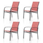 Sophia & William Outdoor Patio Dining Chair - Textilene - Set of 4 - Red