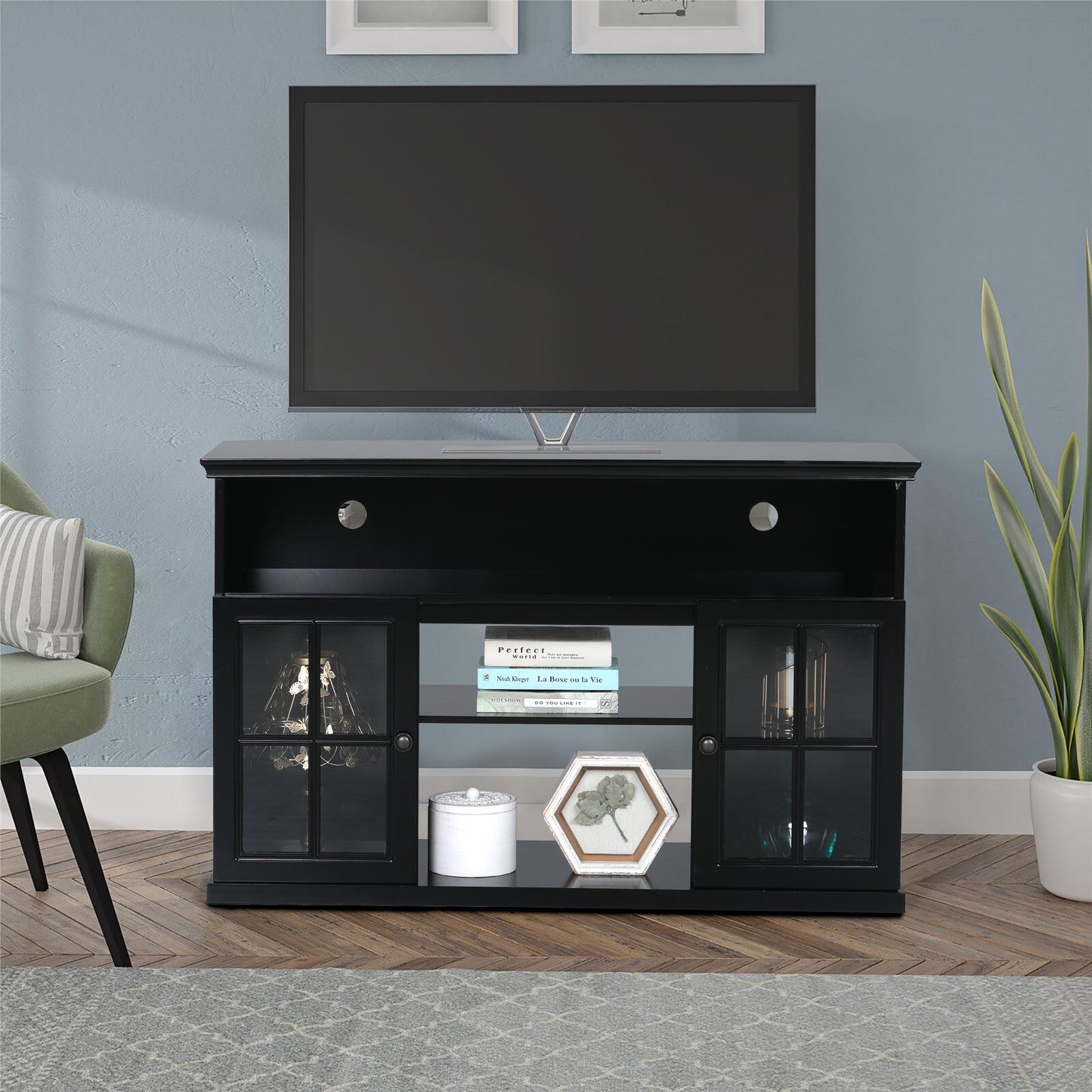 Sophia & William TV Stand for TVs up to 55", Black