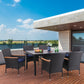 Sophia & William 7-Piece Wiker Rattan Patio Dining Set for 6 People