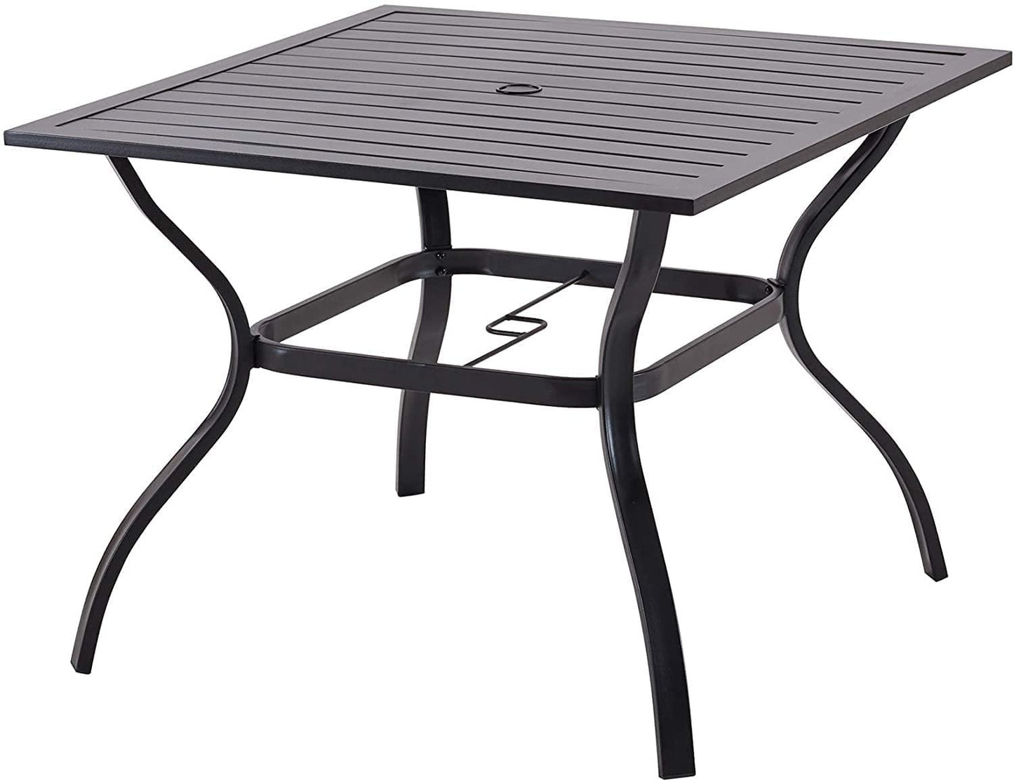 Sophia & William Outdoor Metal Square Dining Table for 6 Chairs