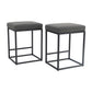Sophia&William 24" Counter Height Armless Bar Stools Set of 2, Grey