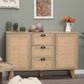 Sophia & William Farmhouse Buffet Sideboard with 3 Drawers and 2 Doors