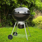 Sophia & William Portable 22" Kettle Charcoal BBQ Grill with Ash Catcher and Wheels