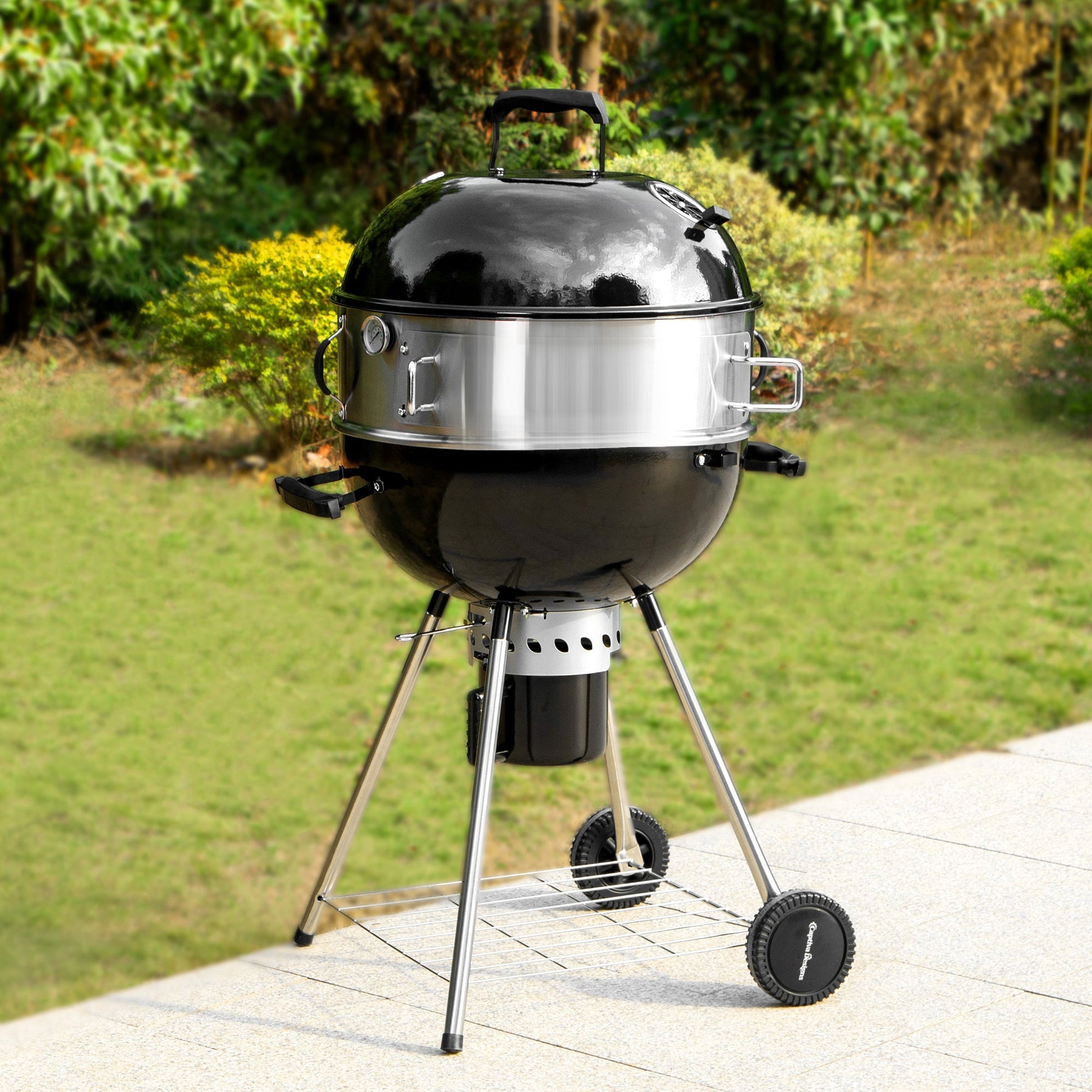 34-inch BBQ Charcoal Grill Outdoor Portable Barbecue Grill
