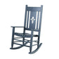 Sophia & William Outdoor Patio Wood Rocking Chair Rocker Chairs with Wooden Frame for Patio,Deck,Balcony,Porch or Indoor Use,Grey