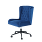 Sophia & William Blue Velvet Swivel Chair  High-Back Ergonomic Computer Chair