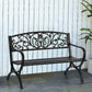 Sophia & William 50 Cast Iron Metal Outdoor Garden Park Bench,Bronze