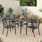 Sophia & William 5 Peices Metal Patio Dining Set for 4 People