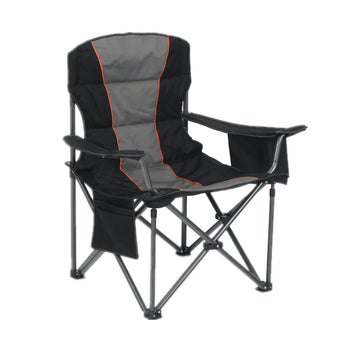Sophia&William Outdoor Oversized Folding Camping Chair, Black