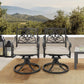 Sophia & William Outdoor Patio Swivel Dining Chairs with Seat Cushion Set of 2