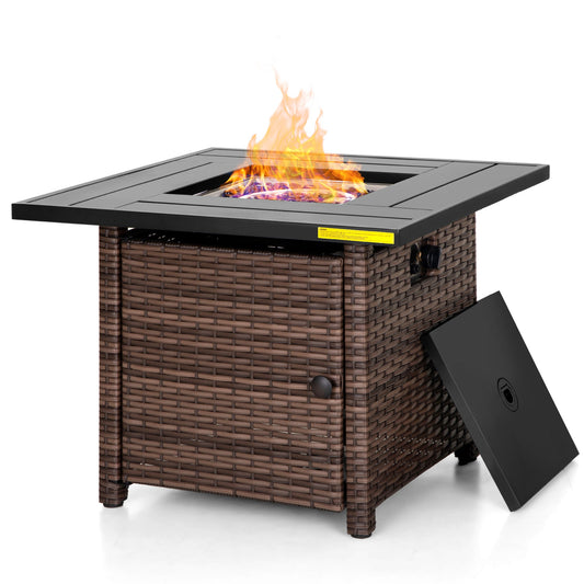 Sophia & William 32" Outdoor Patio Gas Fire Pit Table CSA Certificated 50,000 BTU