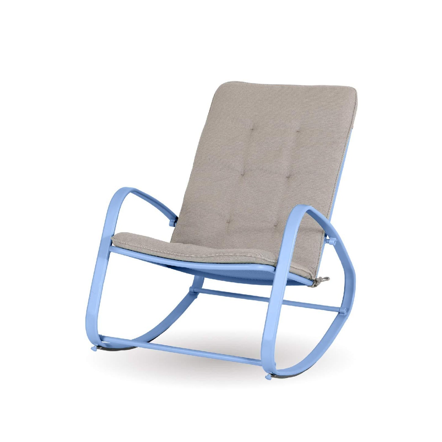 Sophia & William Outdoor Padded Rocking Chairs with Blue E-coated Steel Frame
