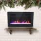Sophia & William 30 inches Electric Fireplace Recessed & Wall Mounted Heater